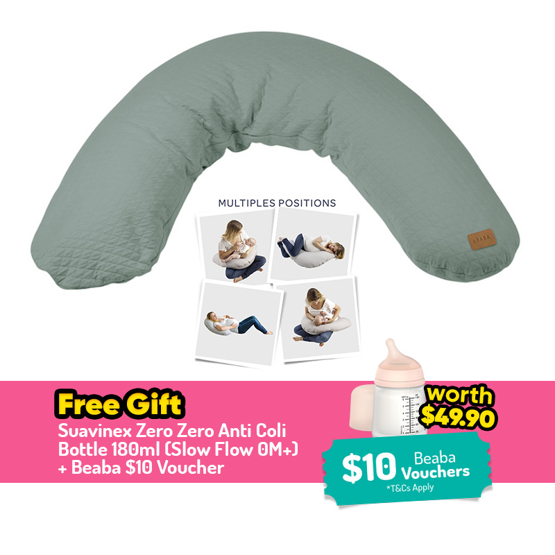 Beaba Big Flopsy Maternity & Nursing Pillow + FREE GIFT